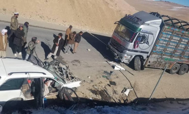 حادثه ترافیکی در بامیان