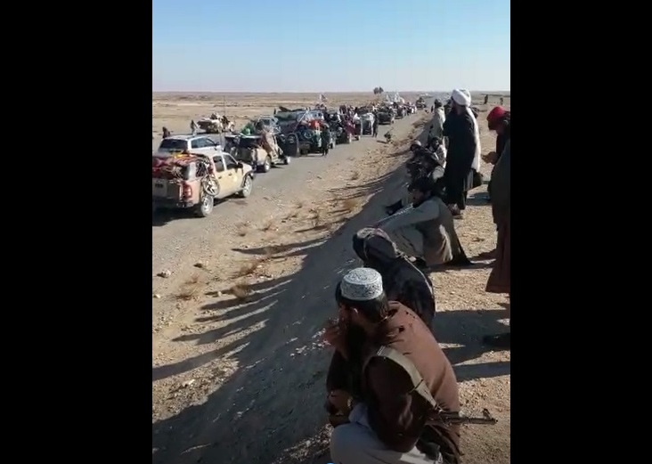 کاروان موترهای طالبان