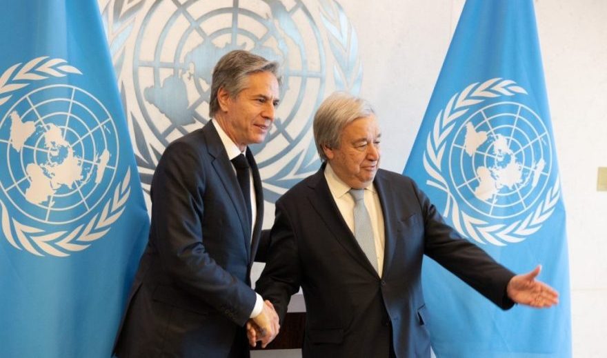 بلینکن و گوترش